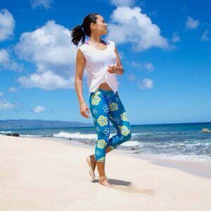 Mahiku Aqua Kini Capri Leggings